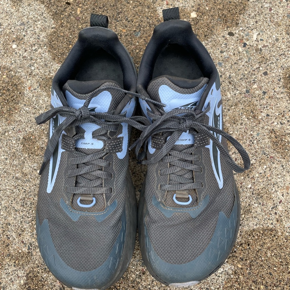 Altra Gray and Blue Athletic Shoes - Picture 5 of 7